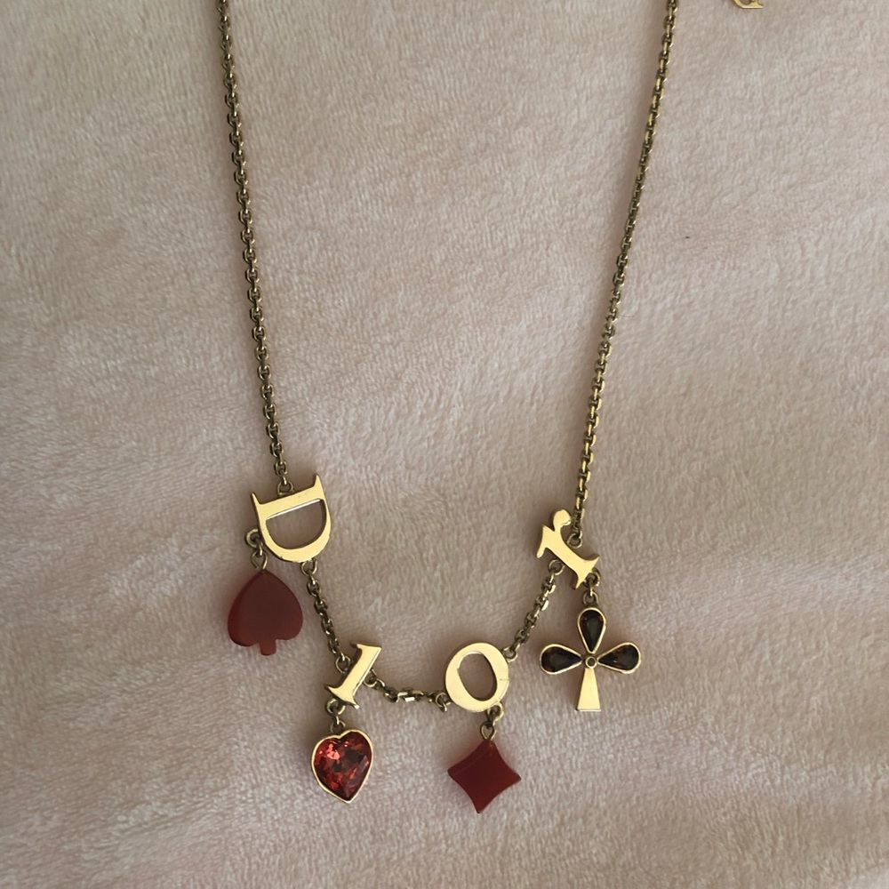 Dior Hearts, Spades, Diamond, Clubs Necklace